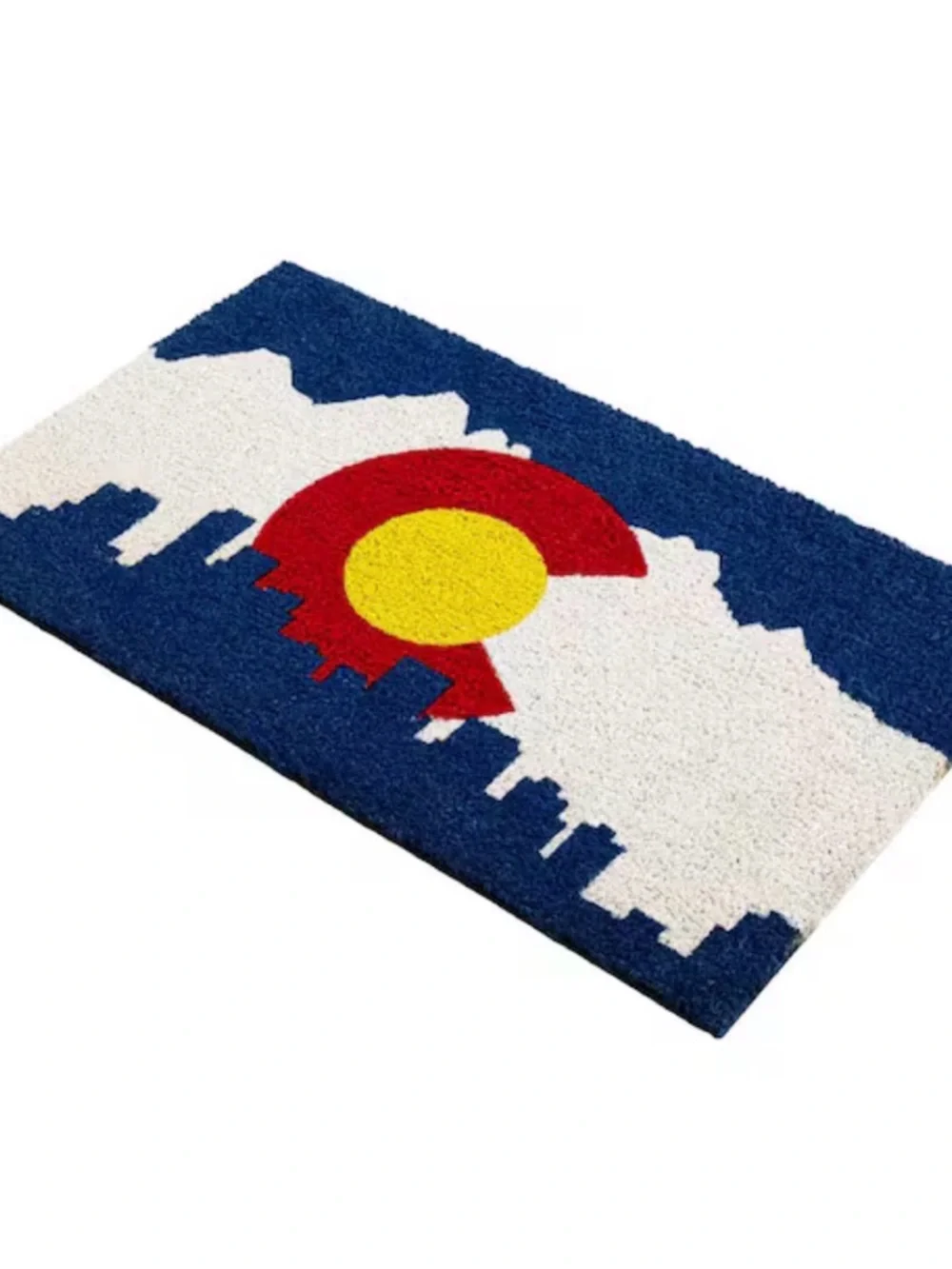 Blue Denver Colorado Skyline Doormat - NWT